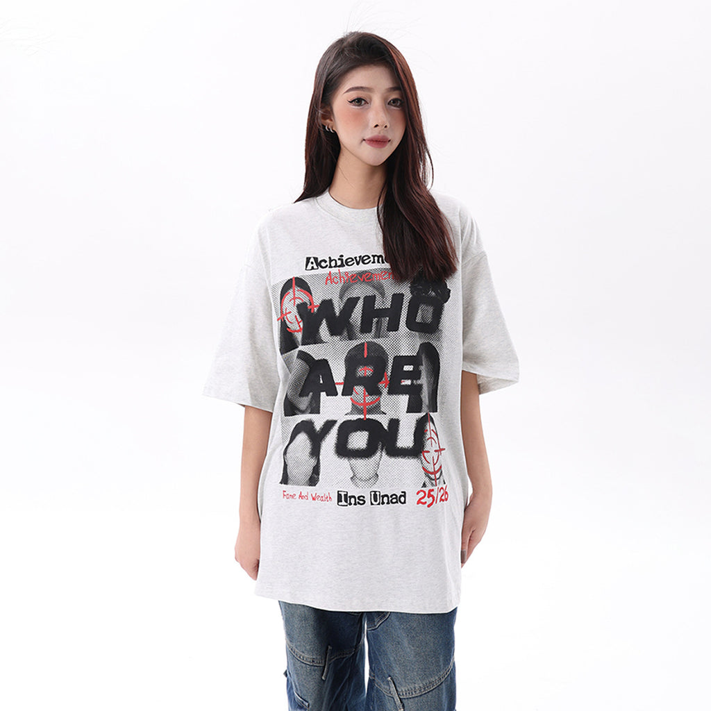 ACHIEVMENTS - Oversized Print T-Shirt