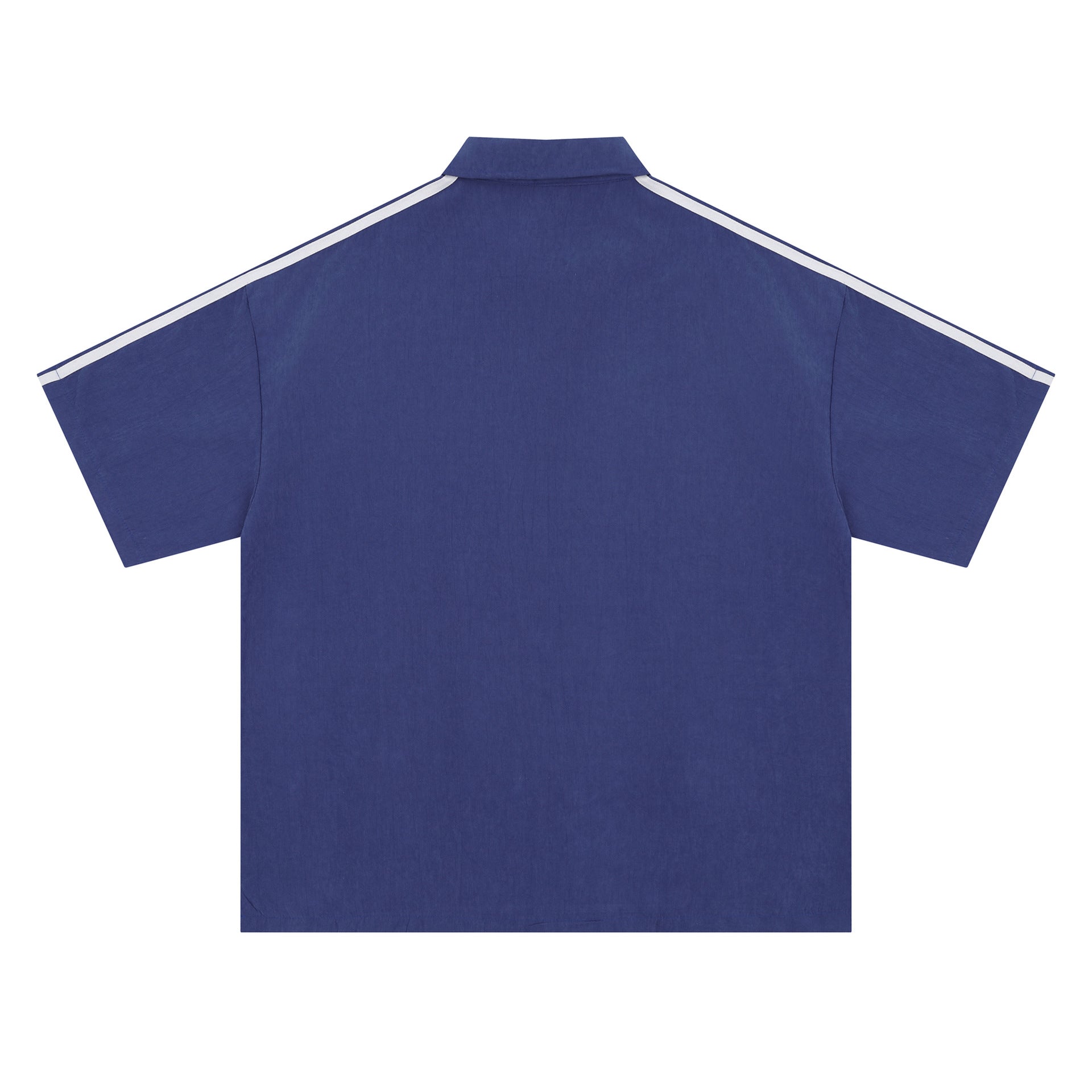 Zongchi Clothing Society American Men's polo letter printed loose casual T-shirt