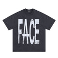 Lanhai Men's Wear American High Street letter-printed heavy round-neck short-sleeved T-shirt