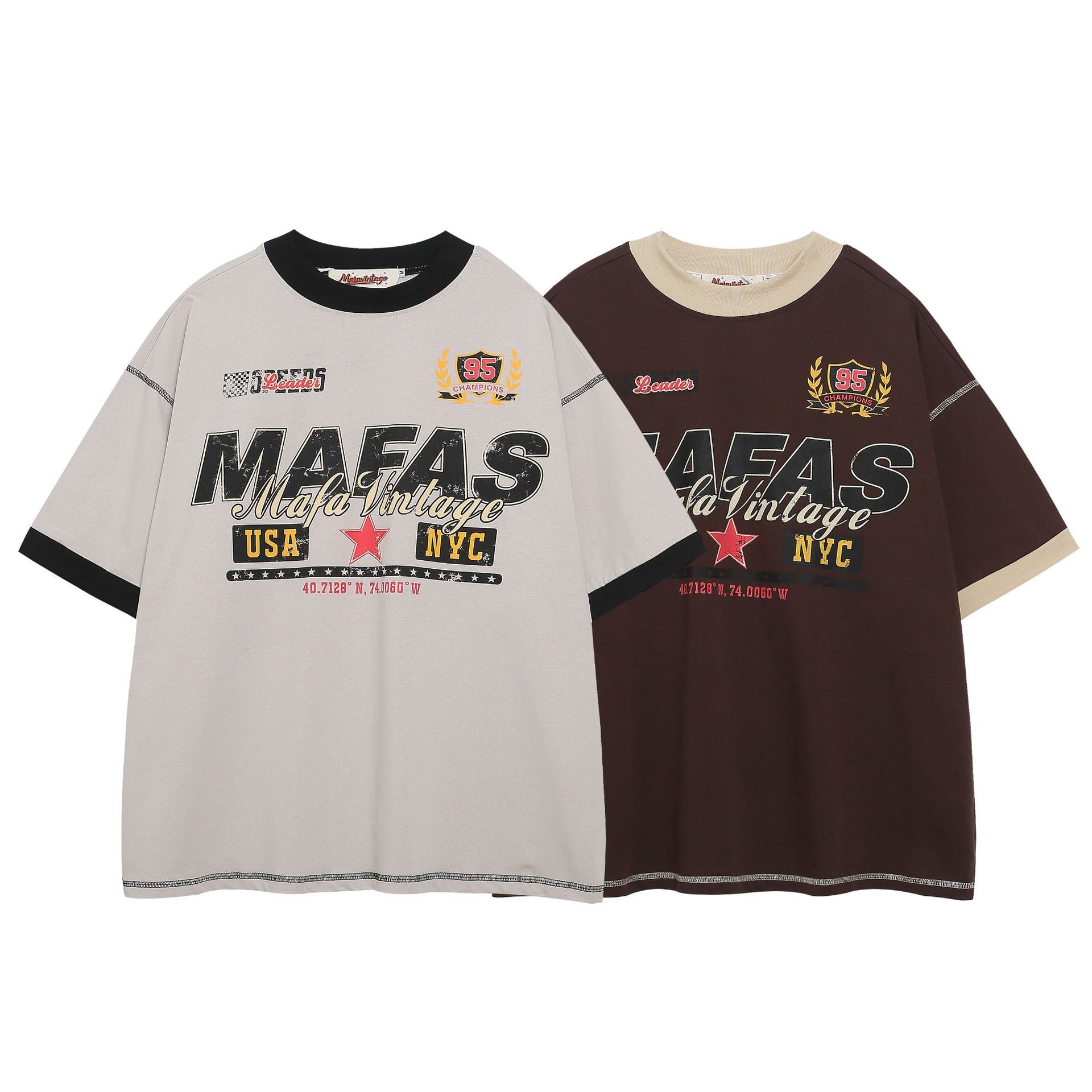 MAFAS NYC - Oversized Graphic T-Shirt