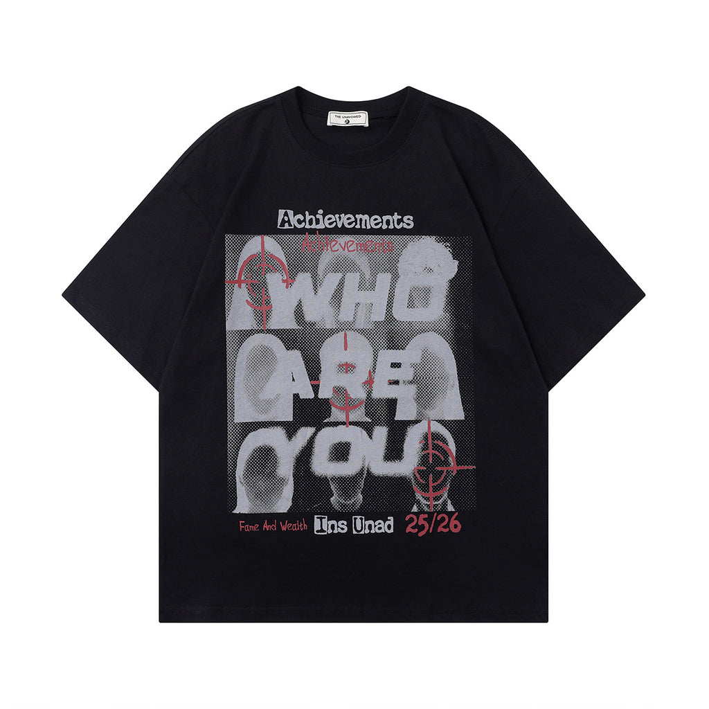 ACHIEVMENTS - Oversized Print T-Shirt