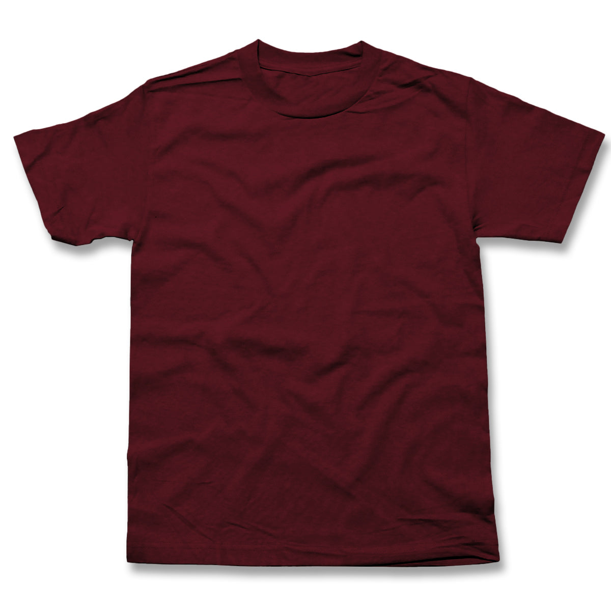 Classic Cotton Tee — Burgundy — view 6