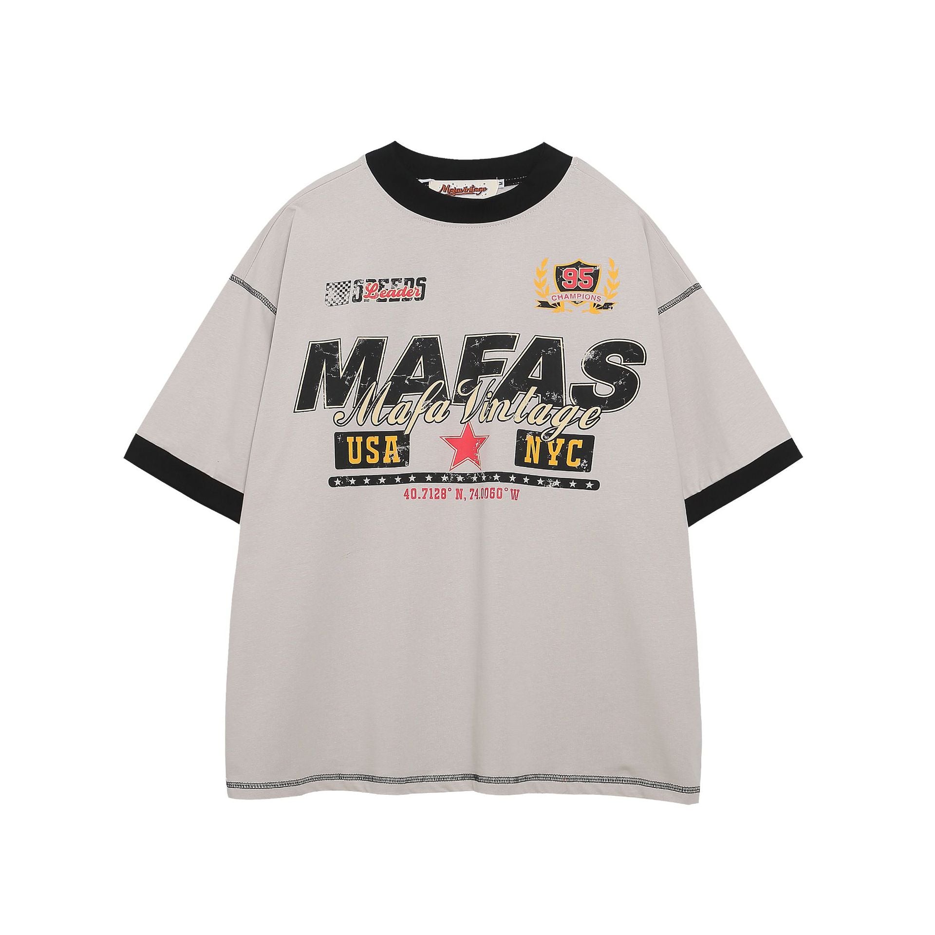 MAFAS NYC - Oversized Graphic T-Shirt