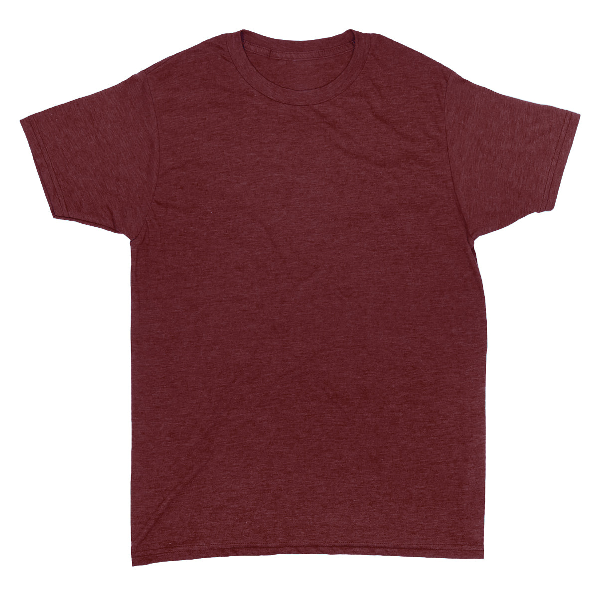 Soft Heather Blend Tee — Burgundy Heather — view 10